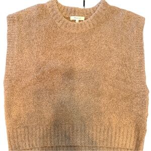 Madewell Brown Crew Neck Sweater Vest